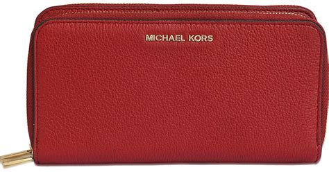 michael kors red wallet|michael kors double zipper wallet.